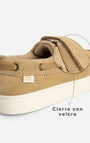 Zapatos Babyfresh Náutico Cuero Café para Niño