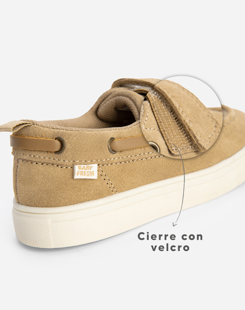 Zapatos Babyfresh Náutico Cuero Café para Niño