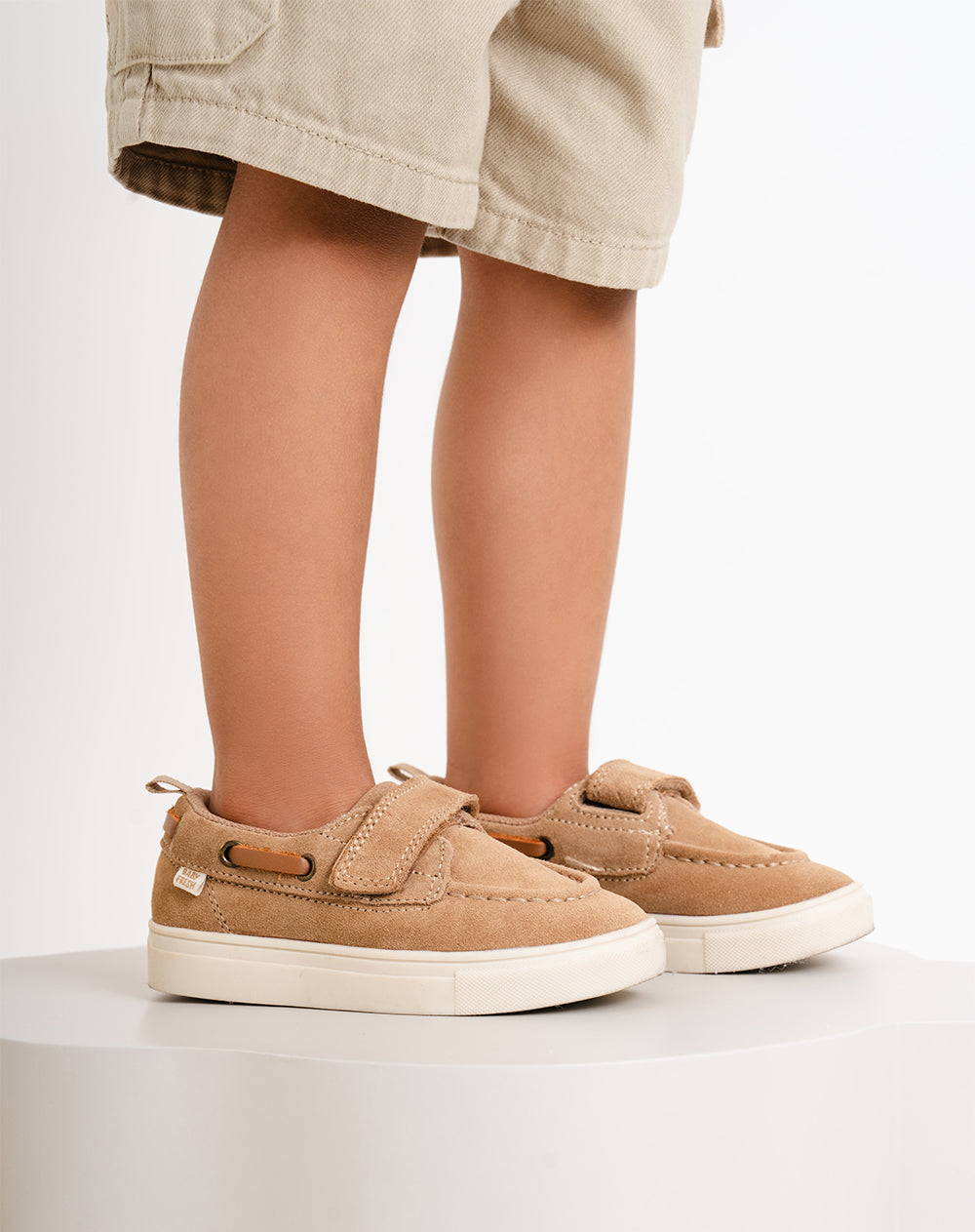 Zapatos Babyfresh Náutico Cuero Café para Niño