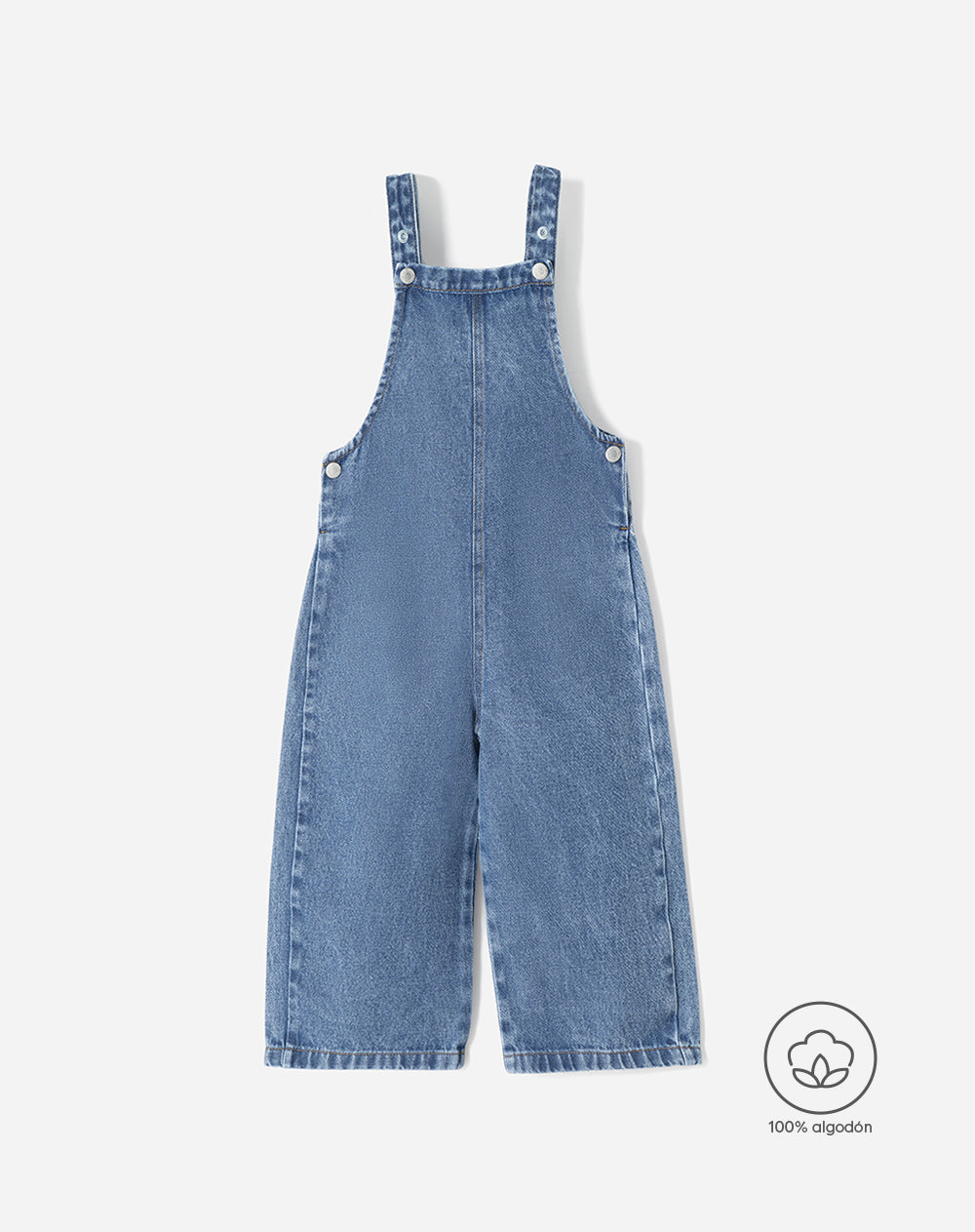 Overol Babyfresh Largo Denim Índigo Medio Unisex para Niños